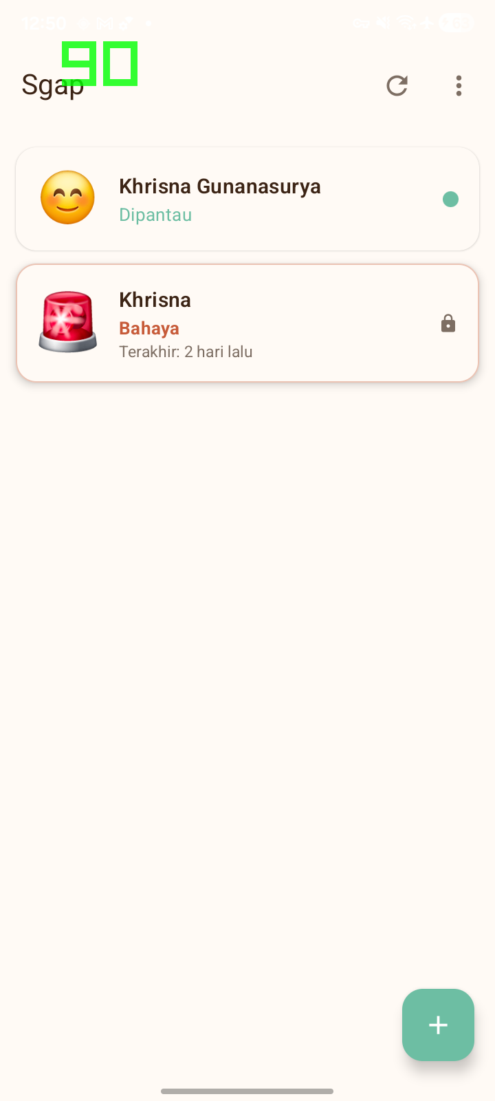 Dashboard Sgap untuk memantau pengguna